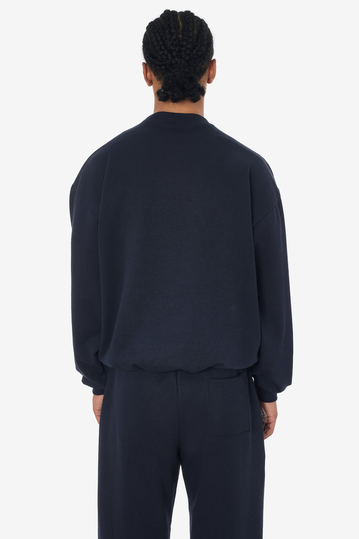 MWF1047 - 10 oz. Mid-weight Poly Cotton Fleece Wide Crewneck
